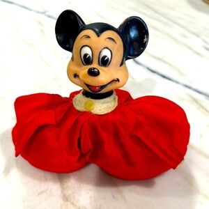 VINTAGE 1950'S MICKEY MOUSE BEAN BAG DOLL MADE IN JAPAN WALT DISNEY PRODUCTIONS
